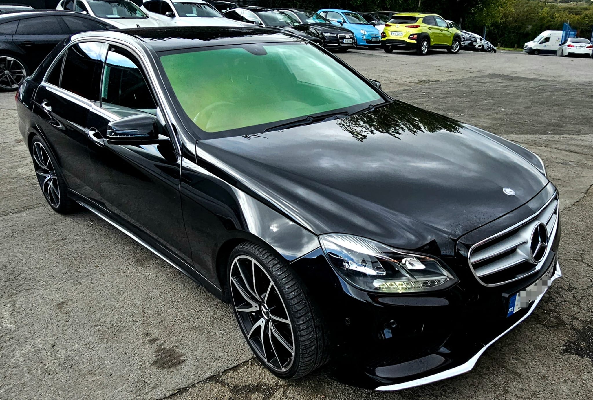 Green Chameleon tint, Mercedes chameleon tint, tinting windshield meath, louth, Saturnstyling